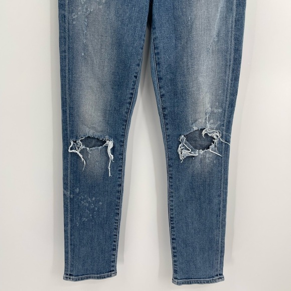Citizens of Humanity Distressed Rocket Crop High Rise Skinny Jean Size 25 - Picture 4 of 12